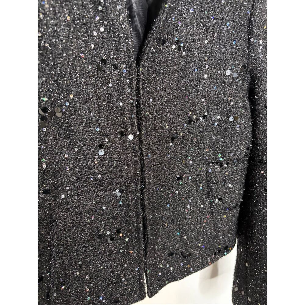 Zara Tweed Texture Sequin Jacket - Picture 5 of 8